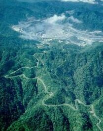 Panguna shrouded in clouds